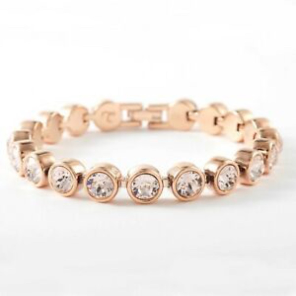 Touchstone Crystal Rose Gold Ice Bracelet